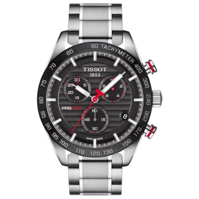 Tissot Men's Chronograph Watch PRS 516 Steel Red - T1004171105101